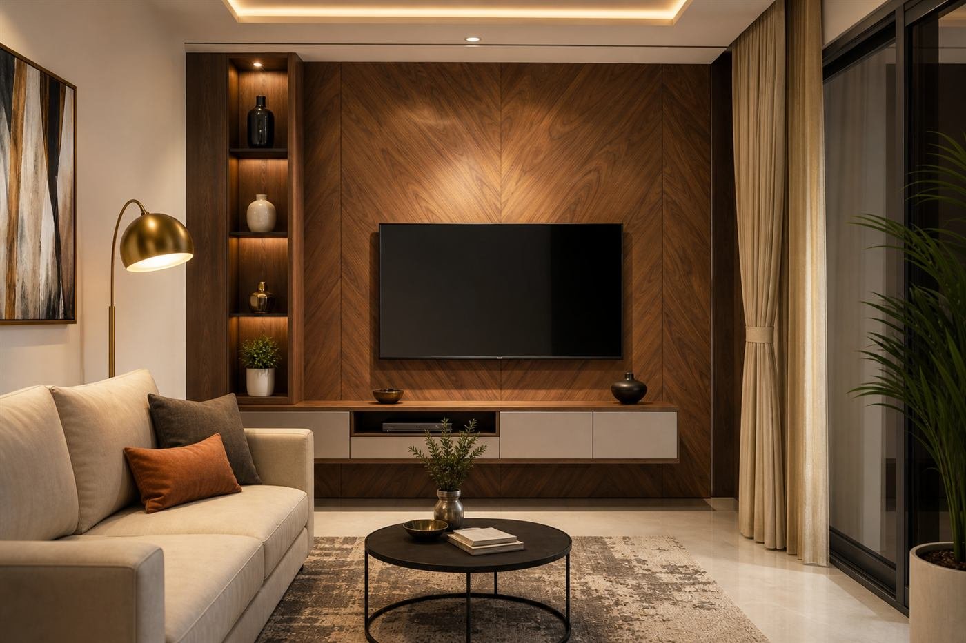 Floating TV & Display Wall